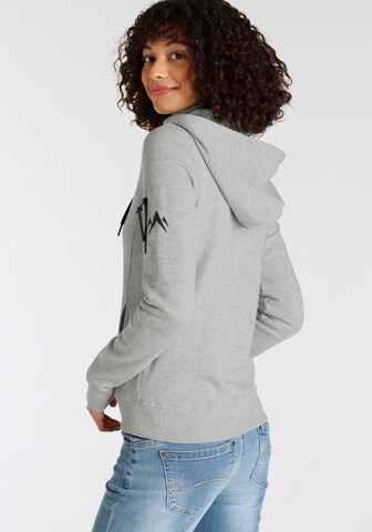 ALPENBLITZ Sweatjacke 'French Terry' in Grau