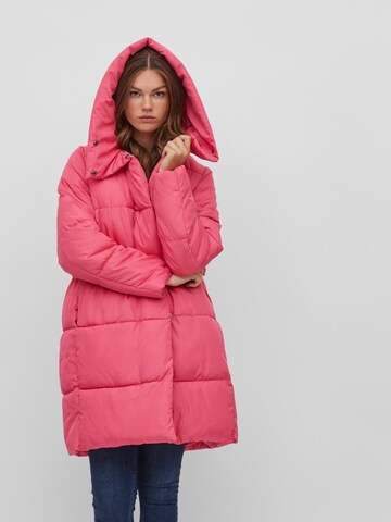 VILA Winter Coat 'Tatee' in Pink: front