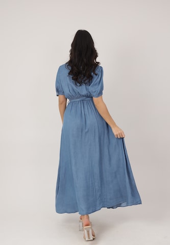 Elara Shirt dress in Blue