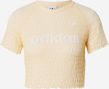 ADIDAS ORIGINALS Majica | rumena barva: sprednja stran