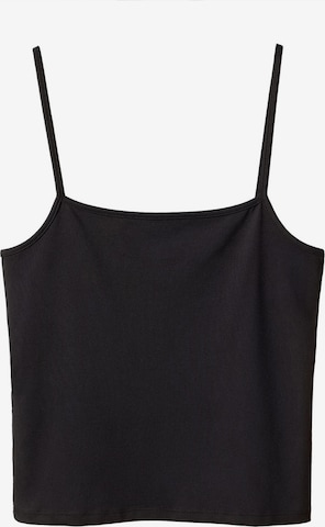 MANGO Top 'MATE' in Black: front
