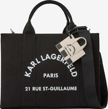 Karl Lagerfeld Ostoskassi 'Rue St-Guillaume' värissä musta: etupuoli