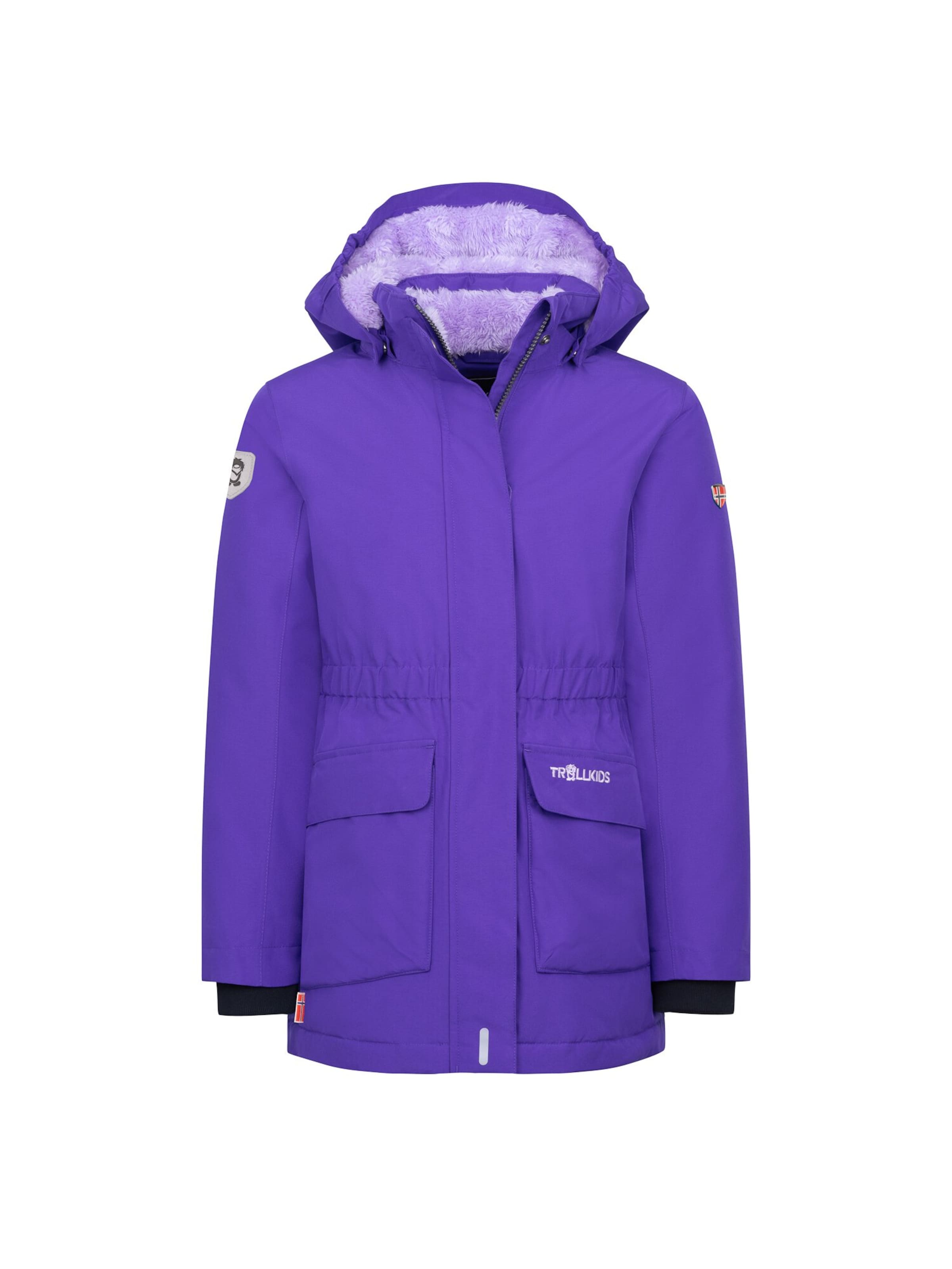 TROLLKIDS Winter Jacket in Purple: front