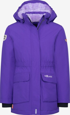 TROLLKIDS Winter Jacket in Purple: front