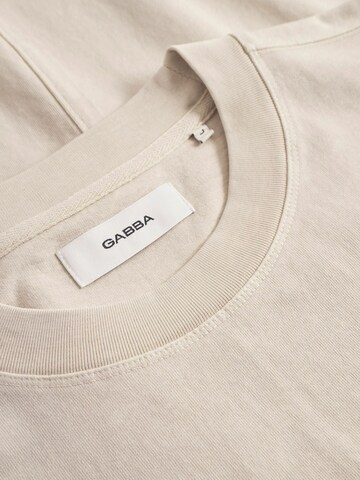 GABBA T-Shirt 'Nigel Wix SS' in Beige