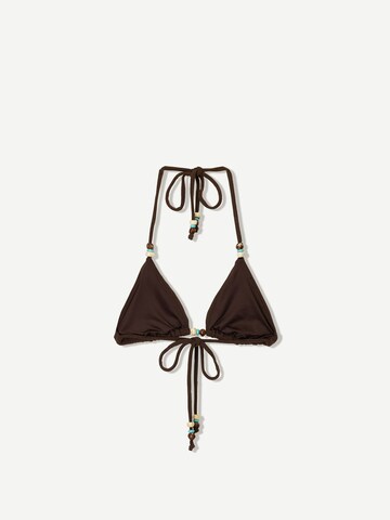 Triangolo Top per bikini di Bershka in marrone