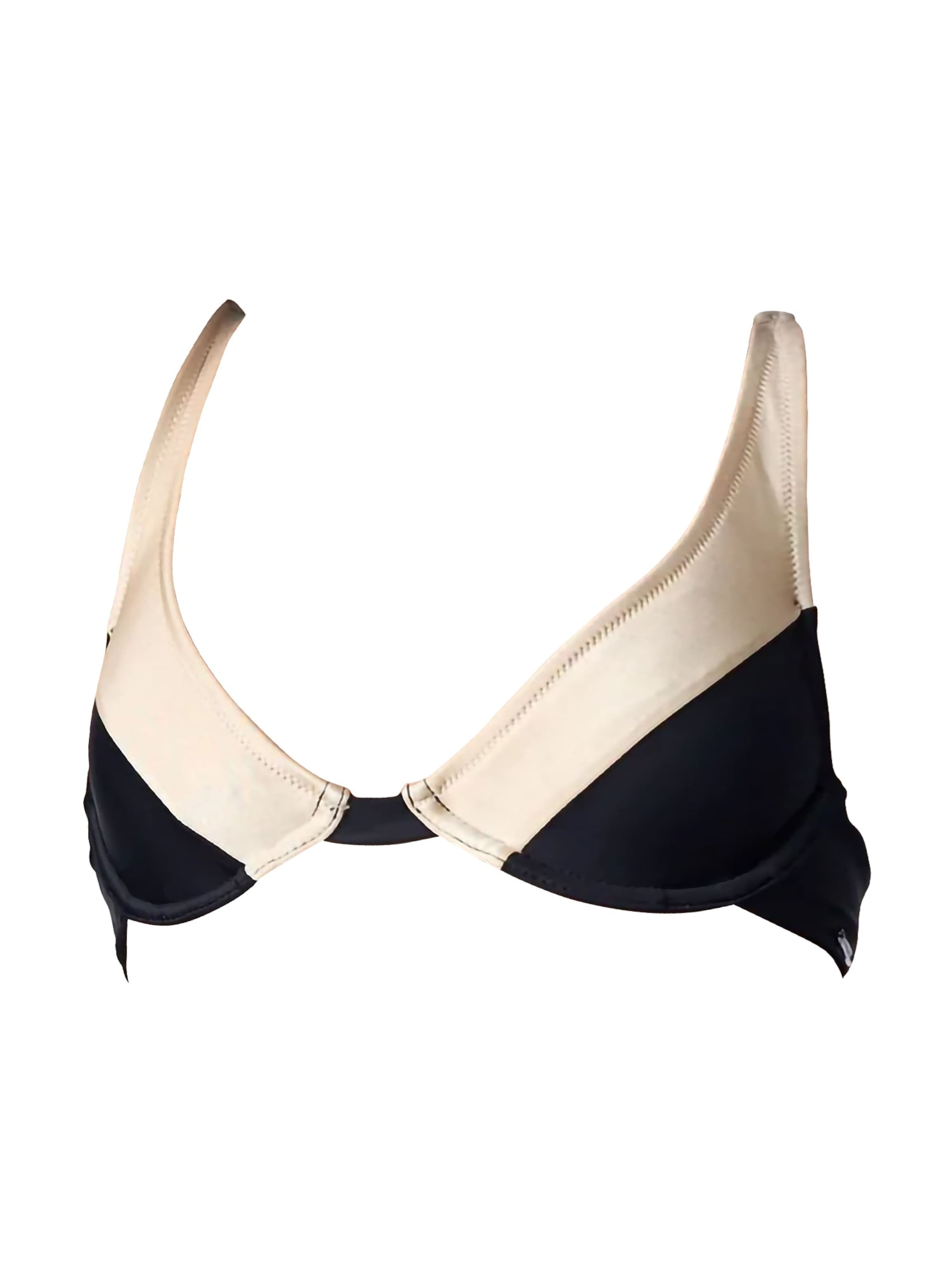 La Michaux Bustier Bikinitop 'VICTORIA' in Zwart: voorkant