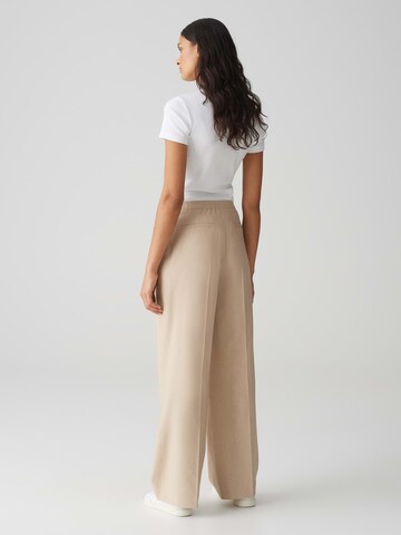 Wide Leg Pantalon à pince 'Maiga' OPUS en beige