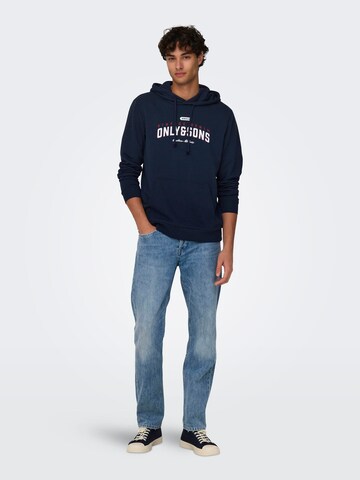 Only & Sons Sweatshirt 'Lenny' in Blau