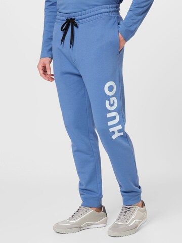HUGO Tapered Pants 'Dutschi' in Blue: front