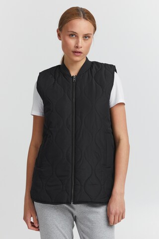 Oxmo Bodywarmer 'Svala' in Zwart: voorkant