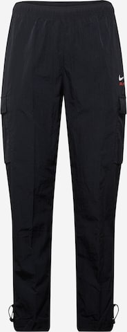 Nike Sportswear - Tapered Pantalón cargo 'AIR' en negro: frente