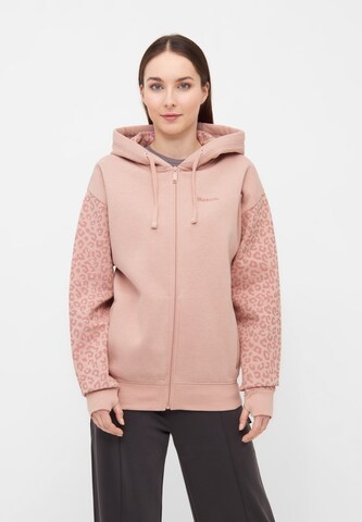 BENCH Athletic Zip-Up Hoodie in Pink: front