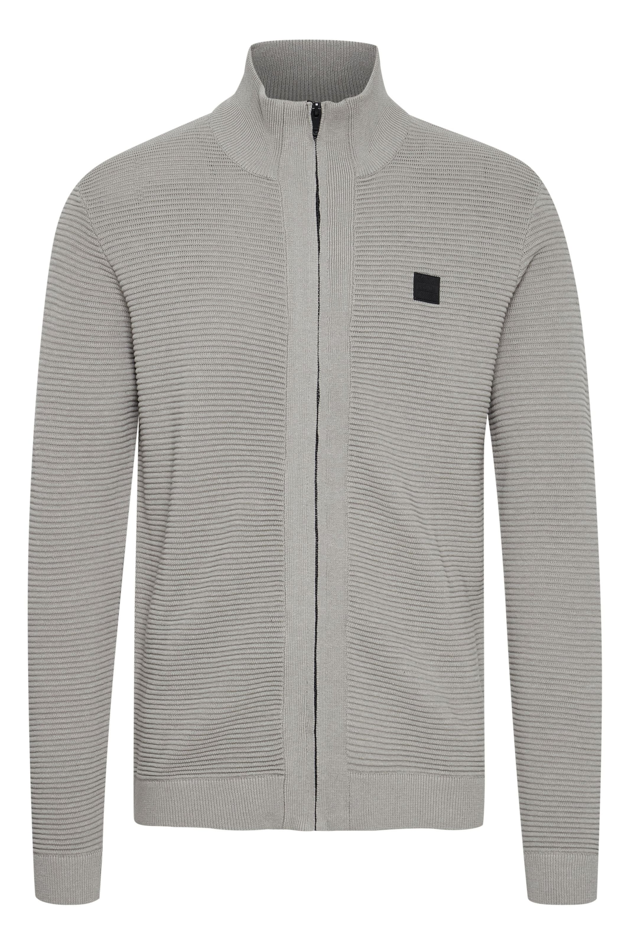 Vestes en maille 'Valencia' !Solid en gris : devant