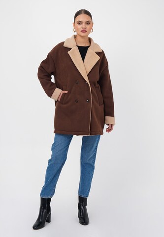 FRESHLIONS Between-seasons coat 'Nevara' in Brown