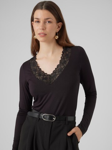 VERO MODA Shirt 'ROSA' in Schwarz