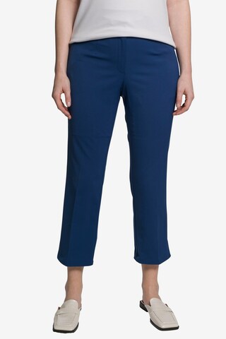 Regular Pantalon à plis '800762' Ulla Popken en bleu : devant