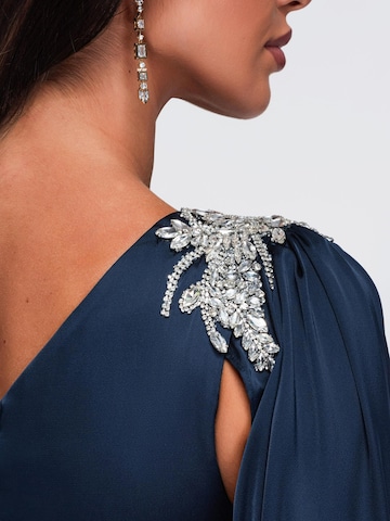 Ombre Abendkleid‌‌‌ in Blau