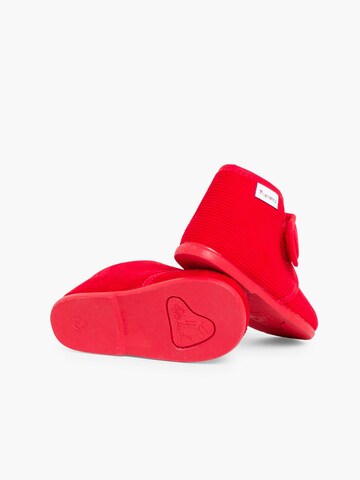 Pisamonas - Zapatillas de casa en rojo