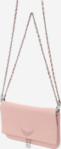 Zadig & Voltaire Clutch 'ROCK' in Roze: voorkant