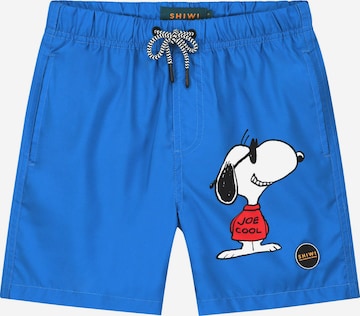 Shiwi - Bermudas 'Snoopy Grin Grin Joe' en azul: frente