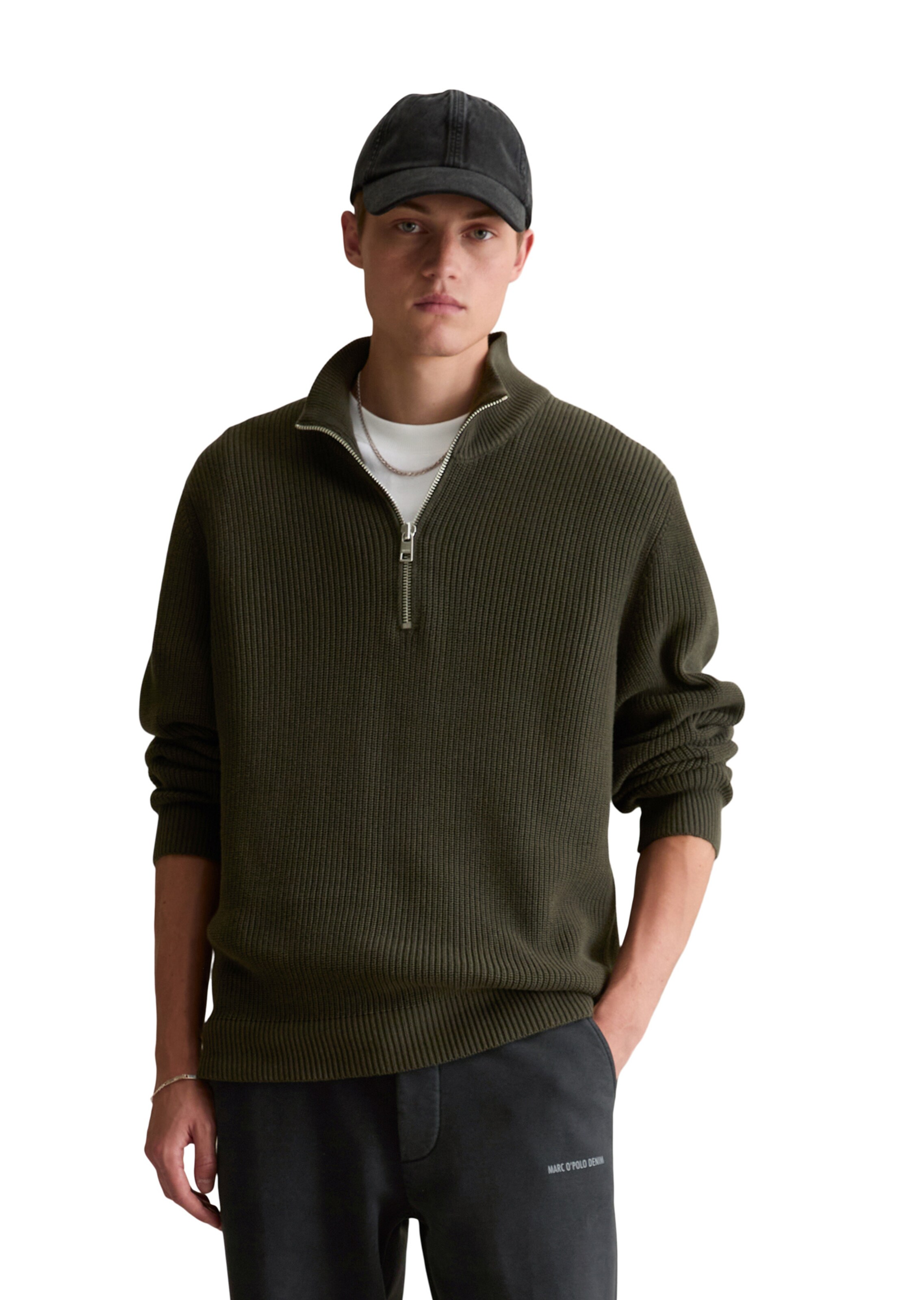 Marc O'Polo DENIM Trui in Groen: voorkant