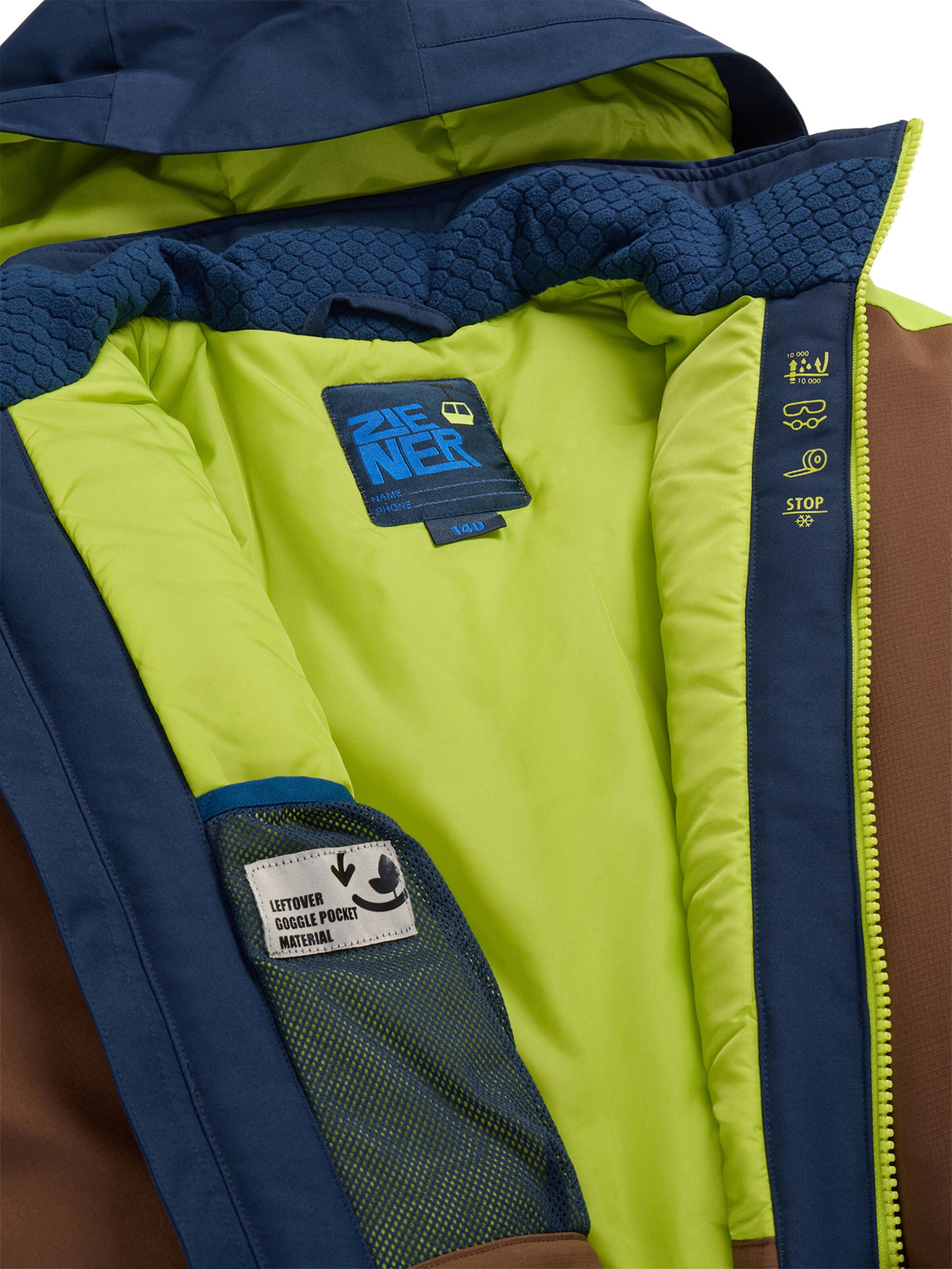 ZIENER Jacke   'ABBE-Z' in Braun