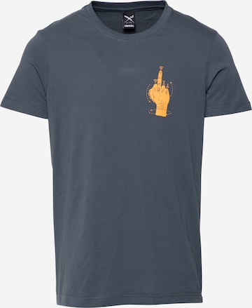 Iriedaily T-shirt 'Palmistry' i grå: framsida