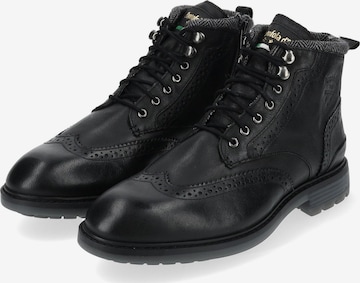 PANTOFOLA D'ORO Lace-Up Boots 'Tocchetto' in Black