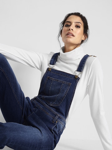 bonprix Loosefit Tuinbroek jeans in Blauw