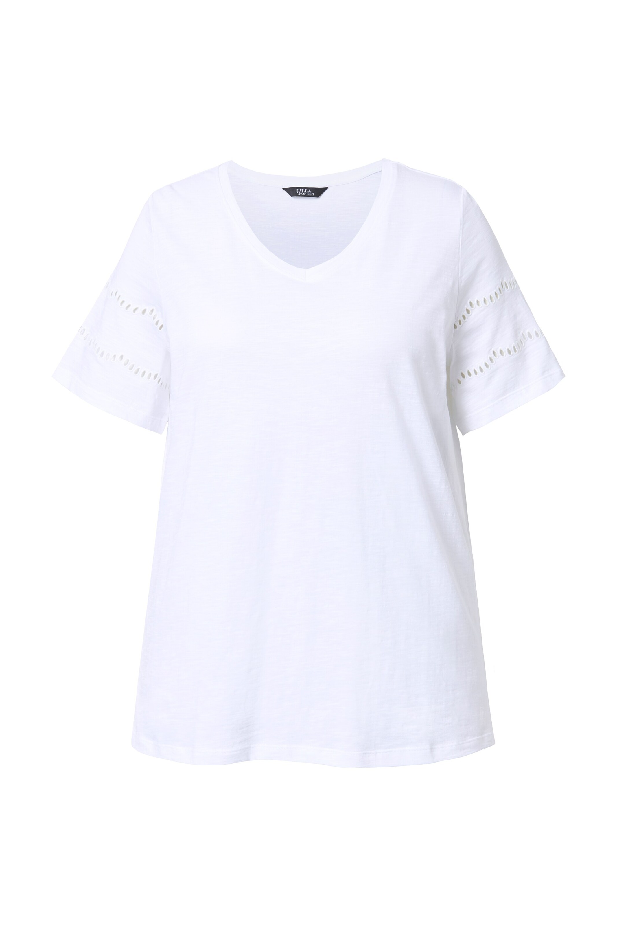 Ulla Popken Shirt in Wit: voorkant