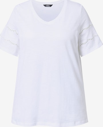 Ulla Popken Shirt in Wit: voorkant