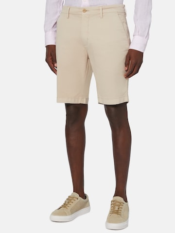 Coupe slim Pantalon Boggi Milano en beige : devant