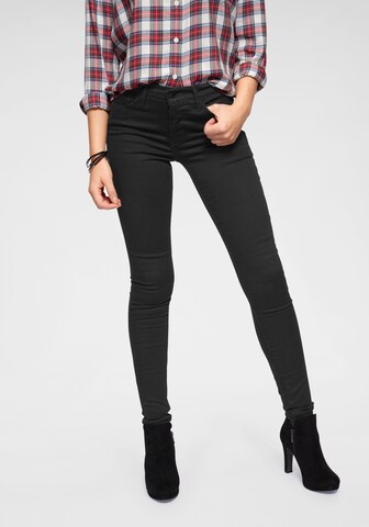 LEVI'S ® Skinny Jeans in Zwart: voorkant