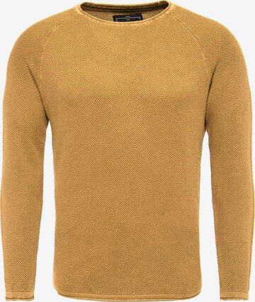 Regular fit Pullover 'Thomas' di Key Largo in giallo