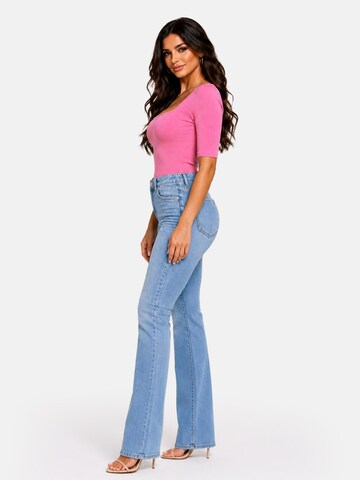 rozā PANTHEROAR T-Krekls 'Caro Neck Short Sleeve Top'