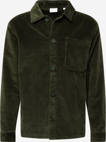 KnowledgeCotton Apparel Regular fit Button Up Shirt in Green: front