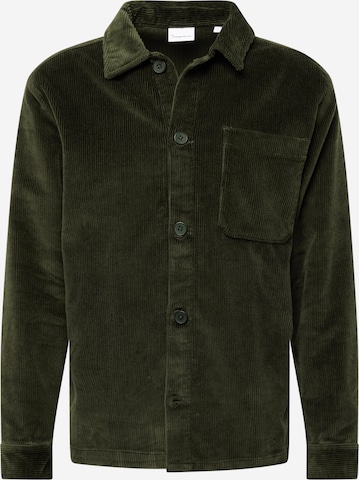 Coupe regular Chemise KnowledgeCotton Apparel en vert : devant