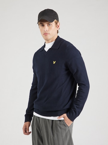 Lyle & Scott Pulover | modra barva: sprednja stran