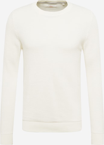 s.Oliver Sweater in White: front