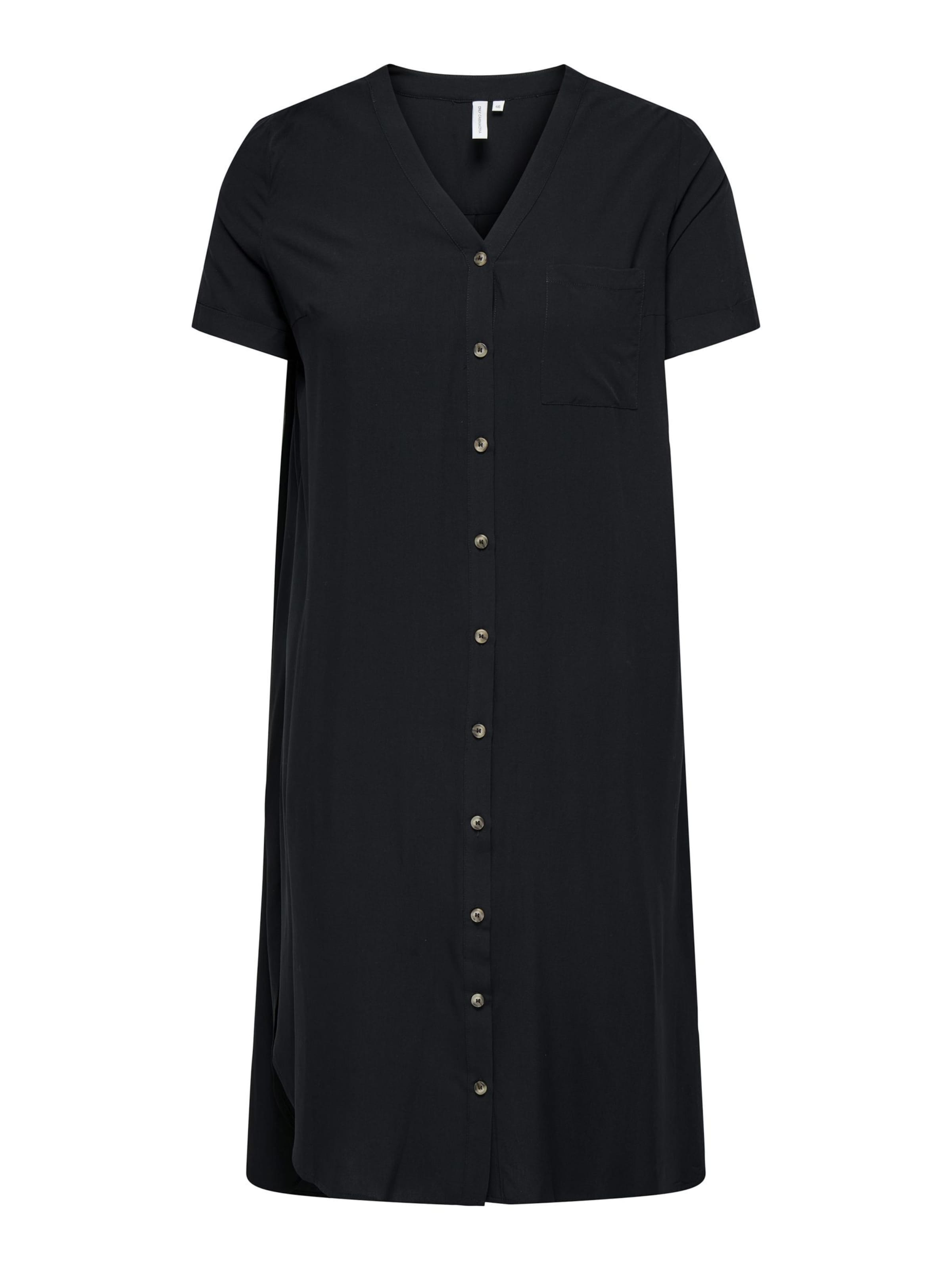 Abito camicia di ONLY Carmakoma in nero: frontale