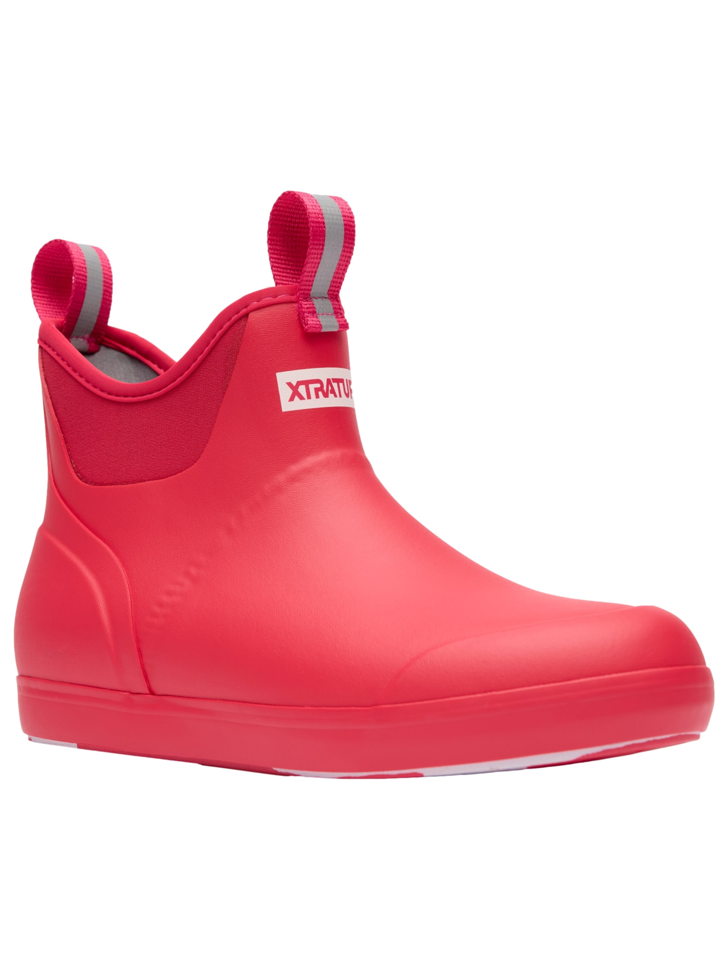 XtraTuf Rubber Boots 'Womens Ankle Deck Boot' in Red