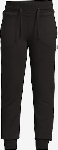 New Life Tapered Broek in Zwart: voorkant