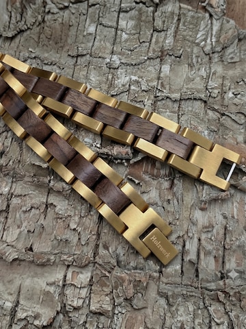 Bracelet 'LEHNSEE' Holzwerk en or