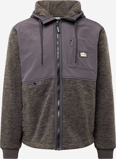 Hurley Funktionsfleecejakke 'Huron Burrito' i taupe / antracit / sort / offwhite, Produktvisning