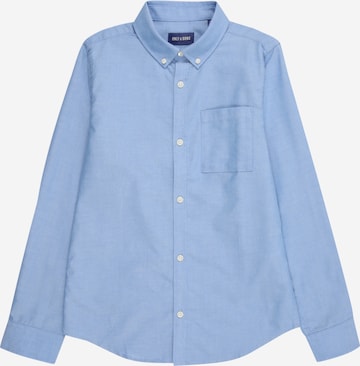 Only & Sons Junior Slim fit Button Up Shirt 'OSJALVARO' in Blue: front