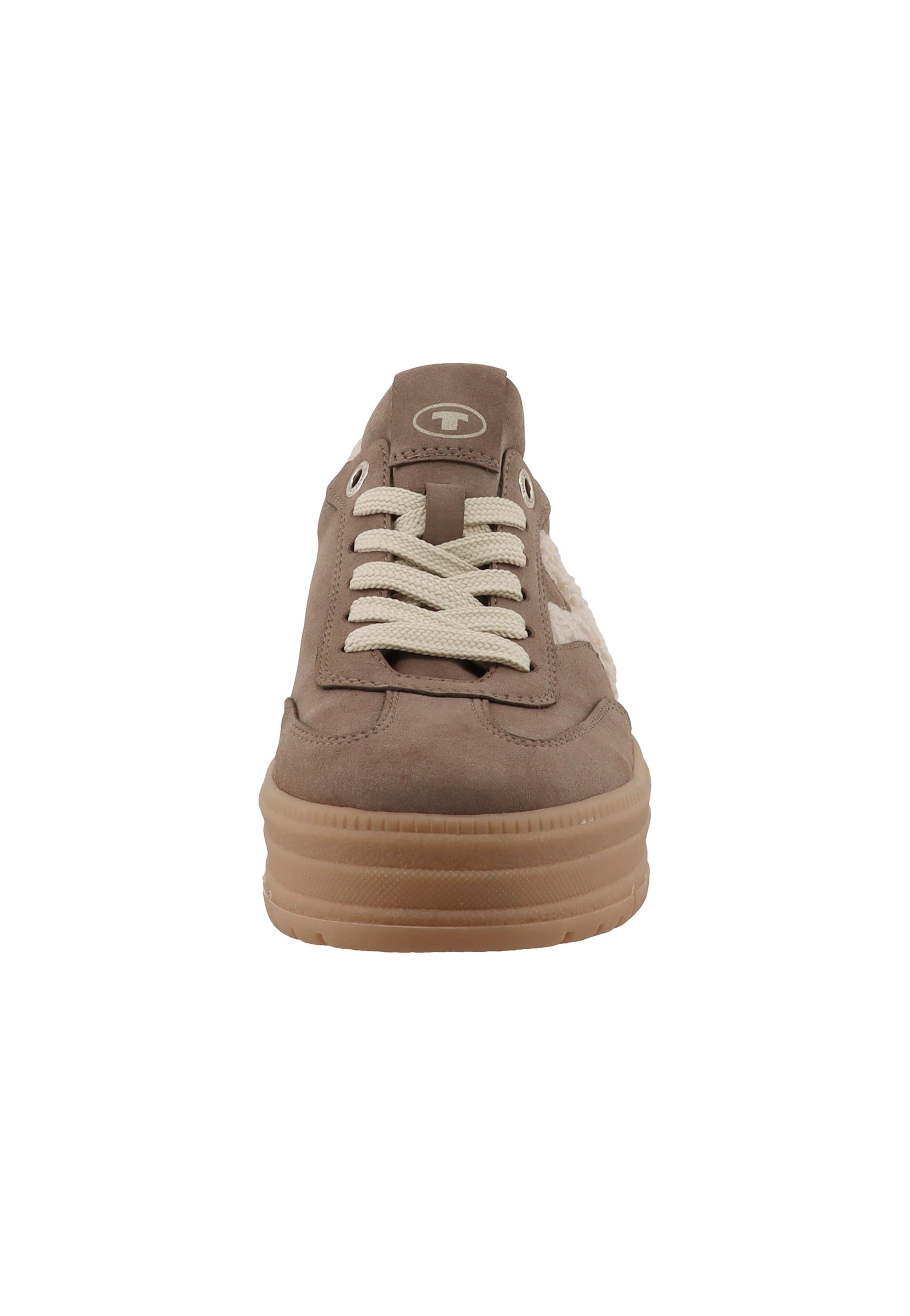 Baskets basses TOM TAILOR en marron : devant