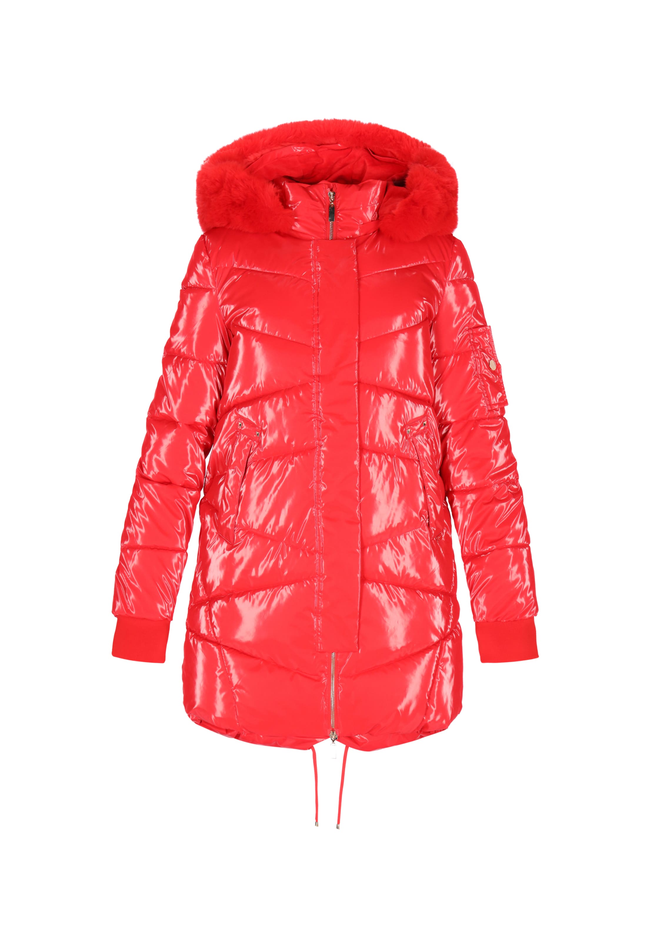 faina - Abrigo de invierno en rojo: frente