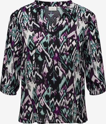 ONLY Carmakoma Blouse in Zwart: voorkant