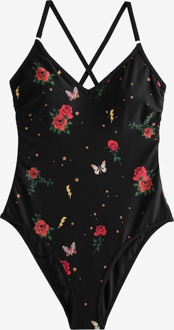 juoda Rockett St George Biustjė Maudymosi kostiumėlis: priekis